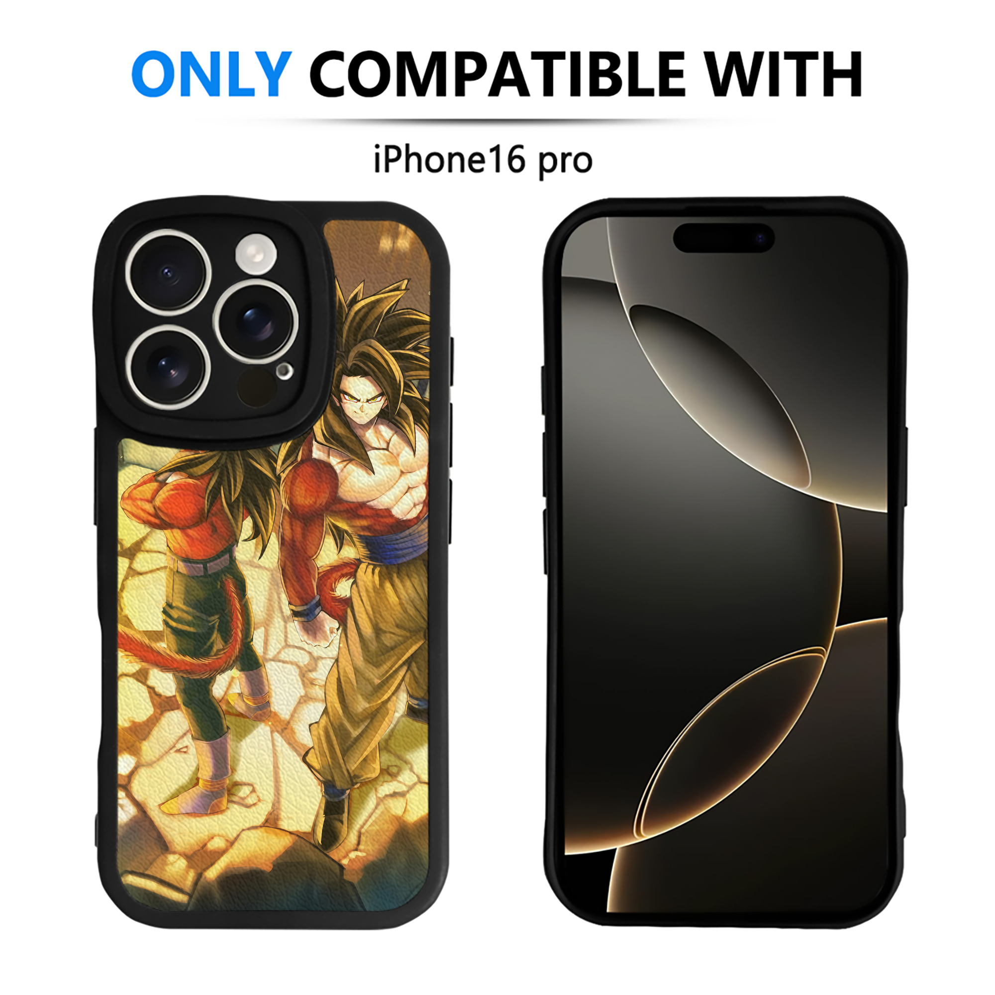 （画像用） ドラゴンボール DRAGON BALL 【iPhone 16シリーズ対応】シリコンスマホケース（レザー調） 材質：シリコン